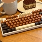 GMK Rich Coffee 104+69 SA Profile ABS Doubleshot Keycaps Set for Cherry MX Mechanical Gaming Keyboard